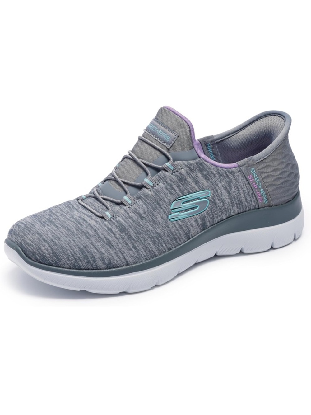Skechers Women's Summits Dazzling Haze Hands Free Slip In Sneakers *9WIDE*